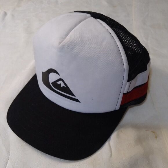 Vintage Quiksilver Logo Trucker Snap Back Hat - Picture 1 of 8